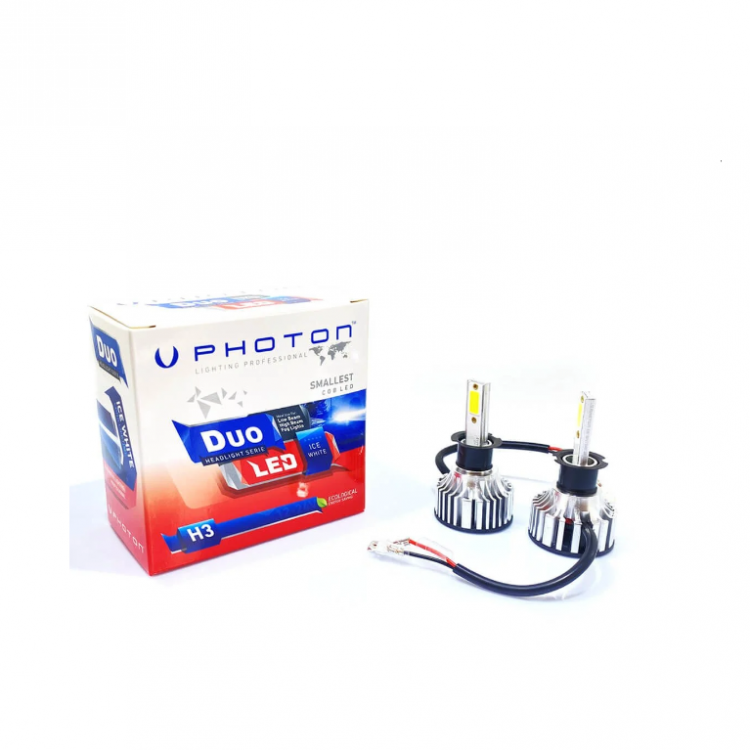 Photon DUO Seri Mini Slim H1 Led Xenon Far Ampulü Buz Beyaz 12-24V