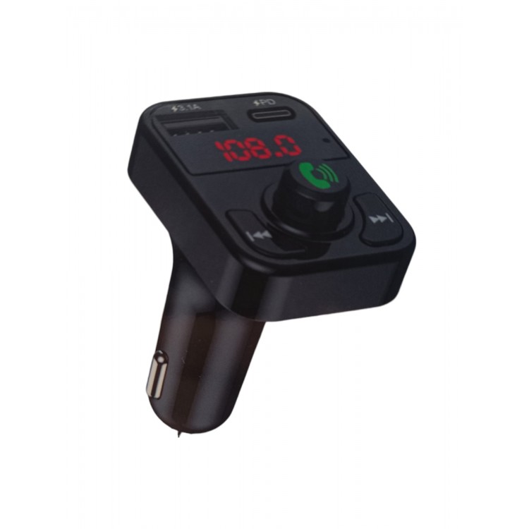 Concord C606 +Plus Bluetooth Araç Kiti FM Transmitter QC 3.1A Type-C Usb Şarj 12-24V